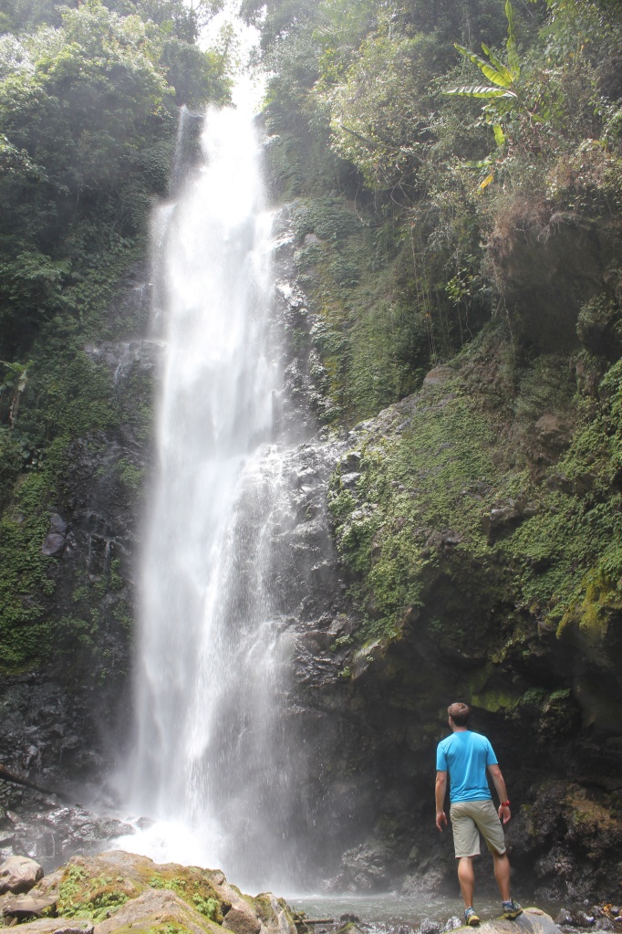 Admiring Laangan Waterfall